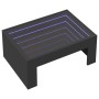 Mesa de centro con Infinity LED negro 70x50x30 cm de , Mesas de centro - Ref: Foro24-847610, Precio: 123,99 €, Descuento: %