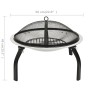 Brasero y barbacoa 2 en 1 atizador acero inoxidable 56x56x49 cm de vidaXL, Chimeneas - Ref: Foro24-313353, Precio: 40,68 €, D...