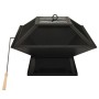 Brasero y barbacoa 2 en 1 con atizador acero 46,5x46,5x37 cm de vidaXL, Chimeneas - Ref: Foro24-313354, Precio: 67,99 €, Desc...