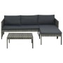 Set muebles de jardín 3 piezas con cojines ratán sintético gris de , Conjuntos de jardín - Ref: Foro24-313135, Precio: 277,99...