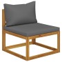 Garden furniture set, 5 pieces with solid acacia wood and cushions. by , Garden sets - Ref: Foro24-3098667, Price: 427,99 €, ...