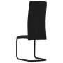 Sillas de comedor voladizas 2 unidades tela negro de , Sillas de comedor - Ref: Foro24-282034, Precio: 105,62 €, Descuento: %