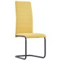 Cantilever dining chairs 2 units yellow fabric by , dining chairs - Ref: Foro24-282036, Price: 105,45 €, Discount: %