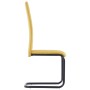 Cantilever dining chairs 2 units yellow fabric by , dining chairs - Ref: Foro24-282036, Price: 105,45 €, Discount: %