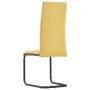 Cantilever dining chairs 2 units yellow fabric by , dining chairs - Ref: Foro24-282036, Price: 105,45 €, Discount: %