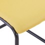 Cantilever dining chairs 2 units yellow fabric by , dining chairs - Ref: Foro24-282036, Price: 105,45 €, Discount: %