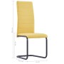 Cantilever dining chairs 2 units yellow fabric by , dining chairs - Ref: Foro24-282036, Price: 105,45 €, Discount: %