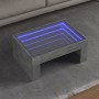 Mesa de centro con Infinity LED gris hormigón 70x50x30 cm de , Mesas de centro - Ref: Foro24-847612, Precio: 119,17 €, Descue...