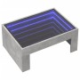 Coffee table with Infinity LED concrete gray 70x50x30 cm by , Coffee table - Ref: Foro24-847612, Price: 119,29 €, Discount: %