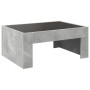 Coffee table with Infinity LED concrete gray 70x50x30 cm by , Coffee table - Ref: Foro24-847612, Price: 119,29 €, Discount: %