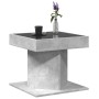 Mesa de centro y LED madera ingeniería gris hormigón 50x50x45cm de , Mesas de centro - Ref: Foro24-847563, Precio: 108,99 €, ...