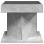 Mesa de centro y LED madera ingeniería gris hormigón 50x50x45cm de , Mesas de centro - Ref: Foro24-847563, Precio: 108,99 €, ...