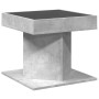 Mesa de centro y LED madera ingeniería gris hormigón 50x50x45cm de , Mesas de centro - Ref: Foro24-847563, Precio: 108,99 €, ...