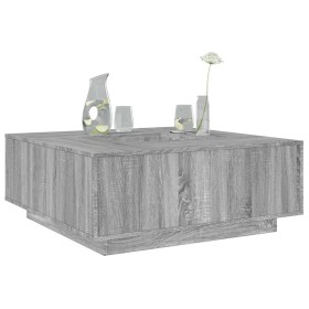 Mesa de centro madera de ingeniería gris Sonoma 100x100x40 cm de , Mesas de centro - Ref: Foro24-3284054, Precio: 174,31 €, D...