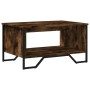 Mesa de centro madera contrachapada roble ahumado 75x51x40 cm de , Mesas de centro - Ref: Foro24-848486, Precio: 53,53 €, Des...