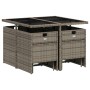 Set comedor jardín 9 pzas y cojines ratán sintético gris de , Conjuntos de jardín - Ref: Foro24-3210596, Precio: 438,41 €, De...