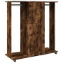 Wheeled cabinet made of smoked oak engineered wood, 102x38x110cm. by , Clothing and closet storage - Ref: Foro24-848035, Pric...