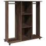 Engineered wood brown oak 102x38x110 cm wheeled wardrobe by , Clothing and closet storage - Ref: Foro24-848037, Price: 123,38...