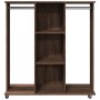 Engineered wood brown oak 102x38x110 cm wheeled wardrobe by , Clothing and closet storage - Ref: Foro24-848037, Price: 123,38...