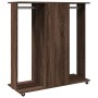 Engineered wood brown oak 102x38x110 cm wheeled wardrobe by , Clothing and closet storage - Ref: Foro24-848037, Price: 123,38...