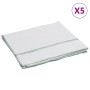 5 white cloths with green stripes 50x60 cm by , Home cleaning products - Ref: Foro24-4014090, Price: 9,20 €, Discount: %