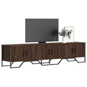 TV stand made of engineered wood in brown oak, 180x34x41 cm by , TV Furniture - Ref: Foro24-848593, Price: 122,39 €, Discount: %