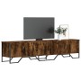 Engineered wood TV stand in smoked oak, 180x34x41 cm by , TV Furniture - Ref: Foro24-848591, Price: 118,74 €, Discount: %