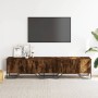 Engineered wood TV stand in smoked oak, 180x34x41 cm by , TV Furniture - Ref: Foro24-848591, Price: 118,74 €, Discount: %