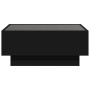 Mesa de centro con LED madera de ingeniería negro 70x50x30 cm de , Mesas de centro - Ref: Foro24-847512, Precio: 140,72 €, De...