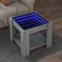 Mitteltisch und LED-Technik aus Sonoma-Engineering-Holz in Grau, 53x53x45 cm. von , Couchtisch - Ref: Foro24-847544, Preis: 1...