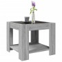 Mesa de centro y LED madera ingeniería gris Sonoma 53x53x45 cm de , Mesas de centro - Ref: Foro24-847544, Precio: 112,99 €, D...