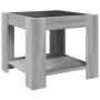 Mesa de centro y LED madera ingeniería gris Sonoma 53x53x45 cm de , Mesas de centro - Ref: Foro24-847544, Precio: 112,99 €, D...