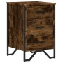 Engineered wood smoked oak bedside table 40x41x60 cm by , Nightstands - Ref: Foro24-848526, Price: 78,90 €, Discount: %