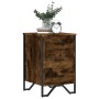 Engineered wood smoked oak bedside table 40x41x60 cm by , Nightstands - Ref: Foro24-848526, Price: 78,90 €, Discount: %