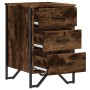 Engineered wood smoked oak bedside table 40x41x60 cm by , Nightstands - Ref: Foro24-848526, Price: 78,90 €, Discount: %