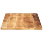 Rectangular table board made of rough mango wood, 120x60x2.5 cm by , Table tops - Ref: Foro24-371337, Price: 94,13 €, Discoun...