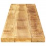 Rectangular table board made of rough mango wood, measuring 160x30x3.8 cm. by , Table tops - Ref: Foro24-371377, Price: 70,57...