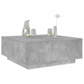 Engineered wood gray concrete coffee table 100x100x40 cm by , Coffee table - Ref: Foro24-3284052, Price: 169,47 €, Discount: %