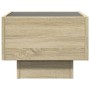 Bedside table with Infinity LED Sonoma oak 40x40x30 cm by , Nightstands - Ref: Foro24-3284065, Price: 75,17 €, Discount: %