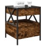 Bedside table with Infinity LED smoked oak 40x40x51 cm by , Nightstands - Ref: Foro24-3284103, Price: 97,05 €, Discount: %