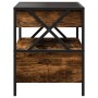 Bedside table with Infinity LED smoked oak 40x40x51 cm by , Nightstands - Ref: Foro24-3284103, Price: 97,05 €, Discount: %