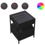 Mesita de noche con Infinity LED negra 40x40x51 cm de , Mesitas de noche - Ref: Foro24-3284101, Precio: 100,31 €, Descuento: %