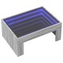 Coffee table with Infinity LED gray Sonoma 70x50x30 cm by , Coffee table - Ref: Foro24-847614, Price: 123,29 €, Discount: %