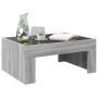 Coffee table with Infinity LED gray Sonoma 70x50x30 cm by , Coffee table - Ref: Foro24-847614, Price: 123,29 €, Discount: %