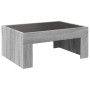 Coffee table with Infinity LED gray Sonoma 70x50x30 cm by , Coffee table - Ref: Foro24-847614, Price: 123,29 €, Discount: %