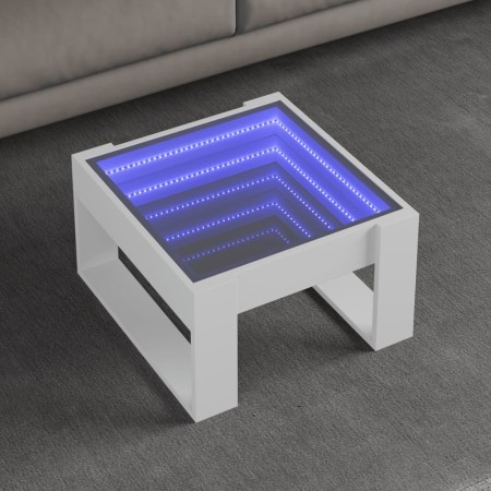 Mesa de centro con Infinity LED blanco 50x53x30 cm de , Mesas de centro - Ref: Foro24-847623, Precio: 101,80 €, Descuento: %