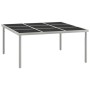 Mesa de comedor de jardín acero y vidrio 170x170x74,5 cm de vidaXL, Mesas de jardín - Ref: Foro24-313084, Precio: 173,99 €, D...