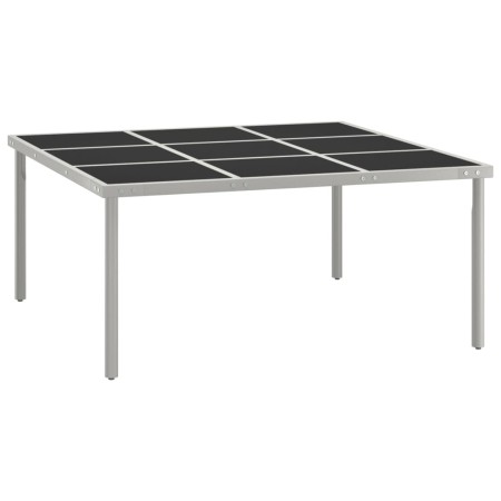 Mesa de comedor de jardín acero y vidrio 170x170x74,5 cm de vidaXL, Mesas de jardín - Ref: Foro24-313084, Precio: 173,99 €, D...