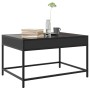 Mesa de centro con Infinity LED negro 70x50x41 cm de , Mesas de centro - Ref: Foro24-847682, Precio: 129,99 €, Descuento: %