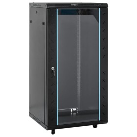 22U 19" black IP20 server rack 60x60x120 cm by , Network storage systems - Ref: Foro24-3307633, Price: 249,99 €, Discount: %